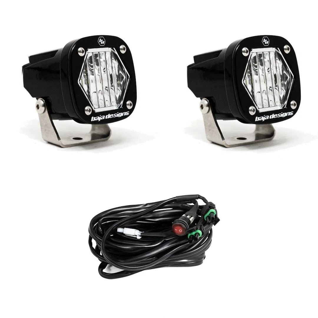 387805 – BAJA DESIGN Driving/ Fog Light, LED Bulb 2.1 Inch Square 20 Watt Bulbs Amp Draw 1.45 AMP Wide Cornering Beam...